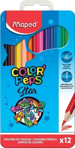 Набор карандашей MAPED COLOR PEPS, 12 цветов