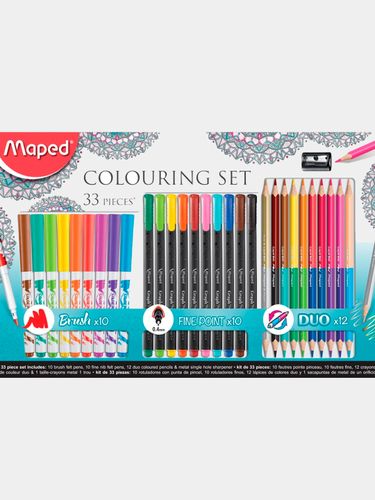 Набор для рисования Maped Colouring Set in Box, 33 предмета