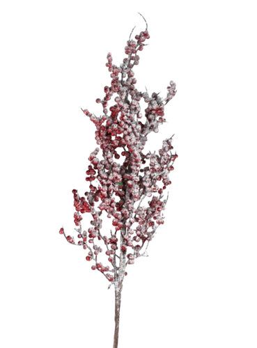 Декоративное изделия Веточка Красные ягодки 82 см 610263