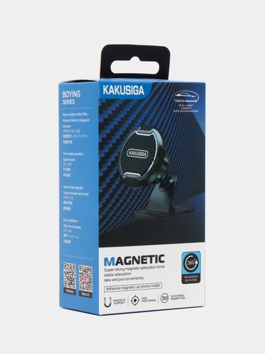 Автомобильный держатель KAKUSIGA KSC-424B BOYING paste magnetic, Черный, в Узбекистане