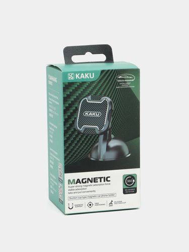 Автомобильный держатель KAKUSIGA KSC-425C Suction cup Magnetic, Черный, фото