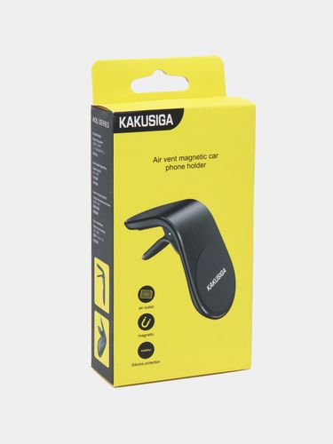 Автомобильный держатель KAKUSIGA KSC-303 AOLI air outlet magnetic, Черный, купить недорого