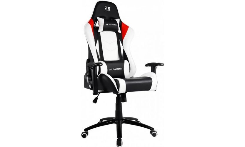 Кресло 2E Gaming Bushido White, Black, Черный-белый, arzon