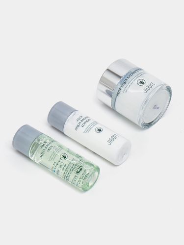 Набор для ухода за кожей лица Jigott с экстрактом Aloe Aqua Balance Skin Care 3 Set, купить недорого