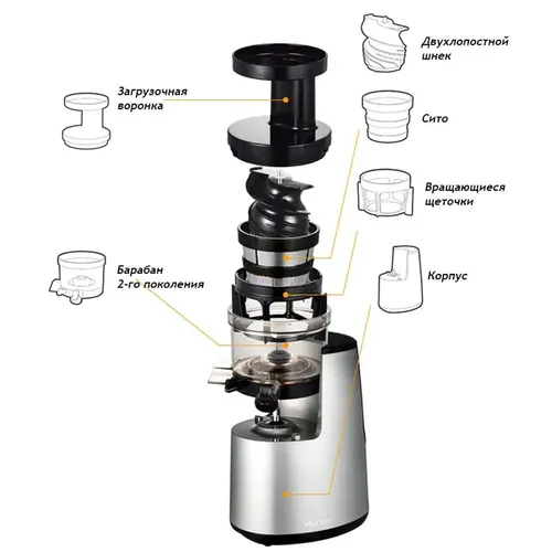 Соковыжималка Hurom H-AA, Серый, купить недорого