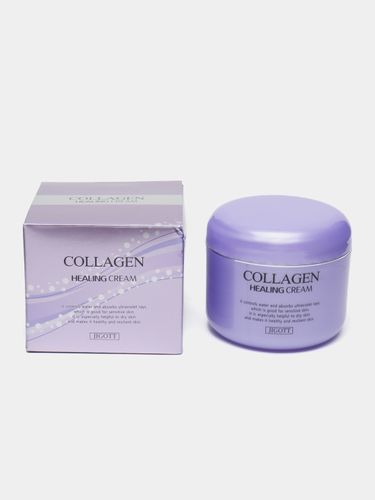 Питательный ночной крем с коллагеном Jigott Collagen Healing Cream, 100 мл