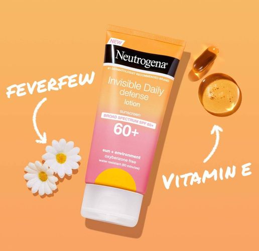 Осветляющий солнцезащитный крем Neutrogena Invisible Daily Defense Sunscreen Lotion SPF 60+, 88 мл, в Узбекистане