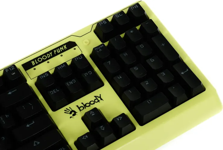 Клавиатура Bloody B810RС Punk Yellow Blue Switch, Желтый, купить недорого