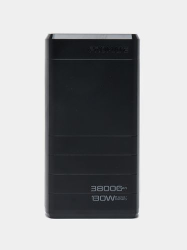 Внешний аккумулятор Power bank Promate 38000 мА/ч 130W Quick Charging USB Type-C USB-A, Черный, купить недорого