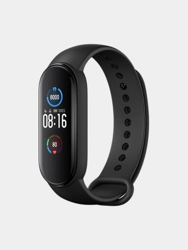 Умный браслет Xiaomi Mi Band 5 Bluetooth 5.0 Mi Fit для Android и iOS, Черный