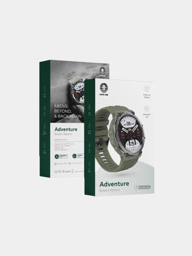 Смарт часы Green Lion Adventure спортивные часы часы для телефона, Зеленый хаки