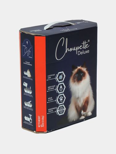 Впитывающий наполнитель для кошачьего туалета Choupette deluxe aqua marine, 10 л, в Узбекистане