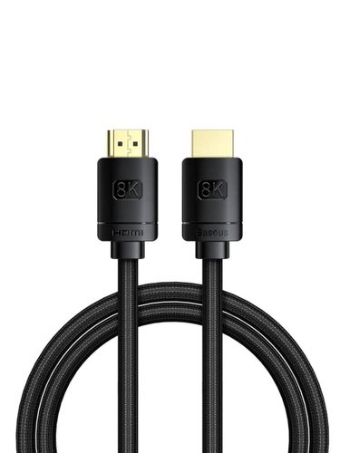 Кабель Baseus HDMI 8K to HDMI 2.1 8K Adapter 8K 60 Hz 4K/20Hz 2K/144 Hz 3m, в Узбекистане