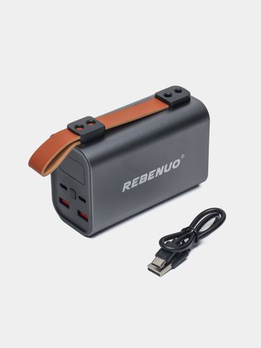 Внешний аккумулятор Power Bank 100W емкость 30000 мA/ч Power Delivery 3.0 DZ-406, Хром