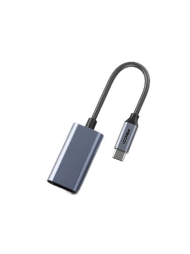 Адаптер Recci USB-C/HDMI 4K 30Hz переходник hdmi, Серый металлик