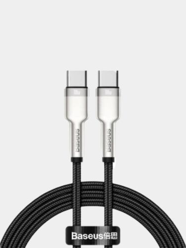 Кабель Type-C/Type-C Baseus Series Metal Data Cable Quick Charge 3.0, Черный