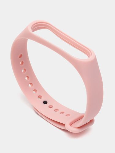 Cиликоновый ремешок для фитнес-браслета Mi Band 3 4, Розовый