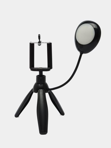 Настольный трипод штатив с подсветкой Earldom ET-ZP15 Selfie Lamp Tripod, Черный