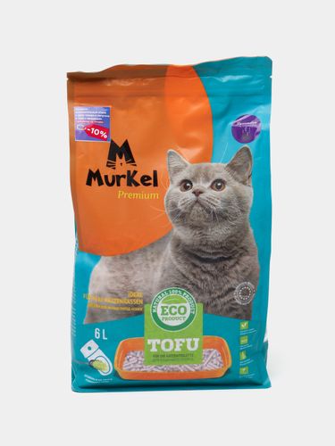 Наполнитель для кошек Murkel Tofu с запахом лаванды, 6 л