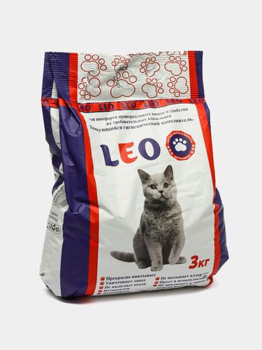 Кошачий наполнитель Leo минеральный, 3 кг