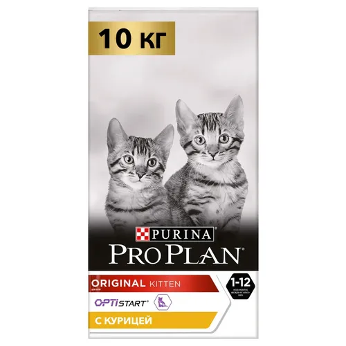 Сухой корм для котят Purina Pro Plan с курицей, 10 кг