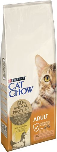 Сухой корм для взрослых кошек Cat Chow Adult с курицей, 15 кг, фото