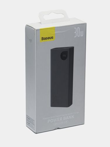 Внешний аккумулятор Baseus Adaman Metal Power Bank, 20000 мАч, 30W, Черный, фото