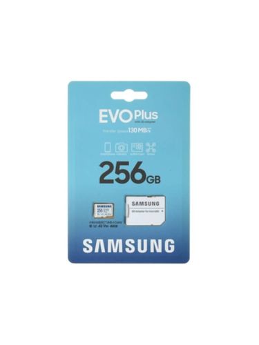 Карта памяти MicroSD для смартфонов Samsung EVO Plus microSDXC 128 GB, Белый