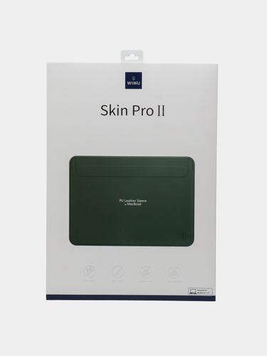 Чехол для ноутбука универсальный 14.2 Wiwu Skin Pro II For Apple Macbook, Зеленый, купить недорого