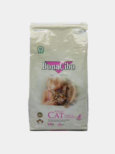 Сухой корм для стерилизованных кошек BonaCibo Sterilised, 5 кг