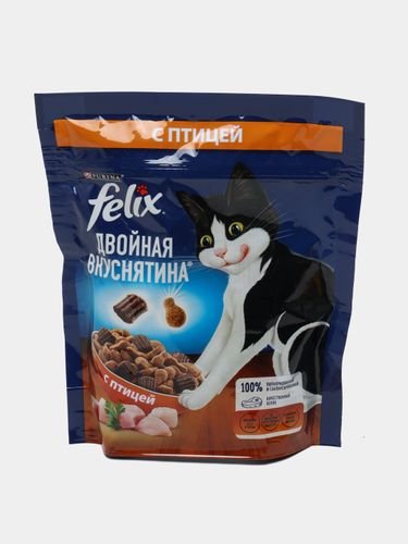 Корм для кошек Felix Двойная вкуснятина с птицей, 200 гр