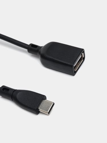 Переходник Type-c на usb otg адаптер для флешек Awei USB C на USB 3.0, Черный, в Узбекистане