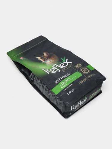 Сухой корм для котят Reflex Plus Kitten с курицей, 1.5 кг, купить недорого