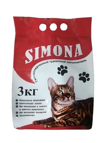 Наполнитель для кошек Simona, 3 кг