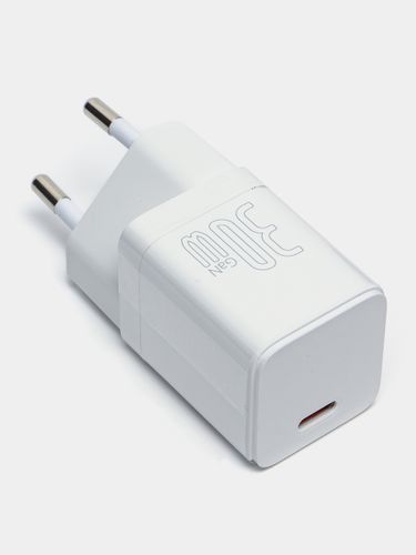 Simli zaryadlash qurilmasi Baseus Gan3 Fast Charger 1C 30 Vt, oq, купить недорого