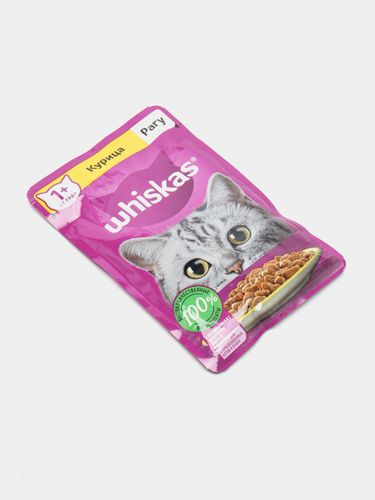 Влажный корм для кошек Whiskas Рагу с курицей, 75 гр, в Узбекистане