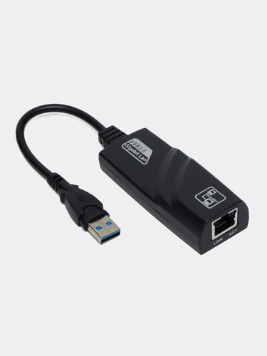 Адаптер переходник Usb 3.0 Lan Usb-lan Ethernet 10/100/1000 Мбит/с Gigabit, Черный