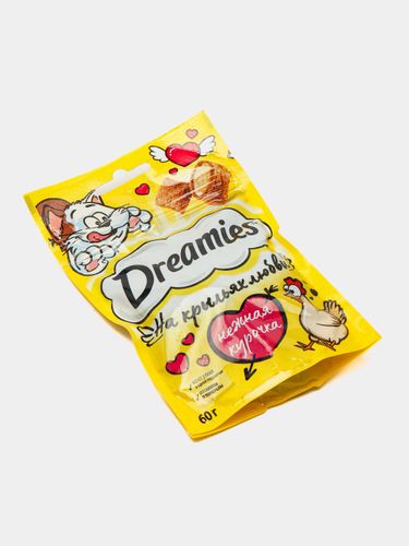 Лакомство для кошек Dreamies нежная курочка, 60 гр