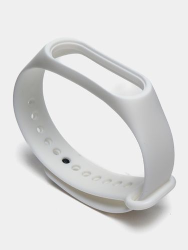 Cиликоновый ремешок для фитнес-браслета Mi Band 3 4, Белый