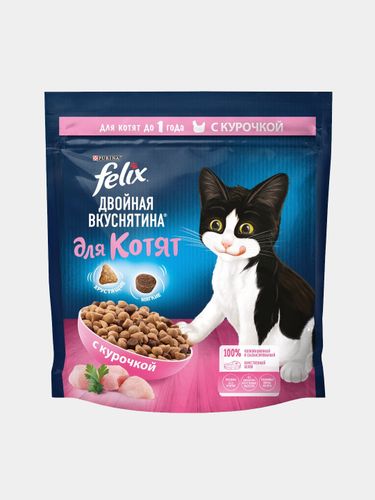 Сухой корм для котят Felix с курочкой, 600 гр