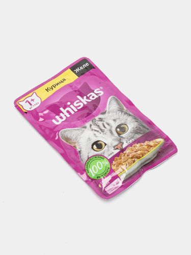 Корм для кошек Whiskas Желе с курицей, 75 гр, купить недорого