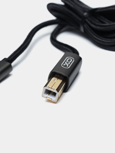 Кабель для принтера XO USB-A to USB-B, Черный, купить недорого