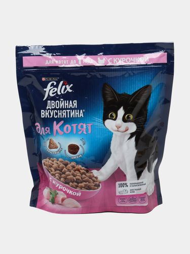 Сухой корм для котят Felix с курочкой, 600 гр