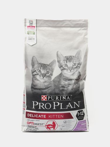 Сухой корм для котят Purina Pro Plan Kitten Delicate с индейкой, 10 кг