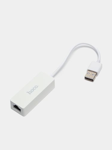 Адаптер Hoco UA22 USB в RJ45, Белый