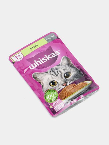 Корм для кошек Whiskas Паштет с уткой, 75 гр