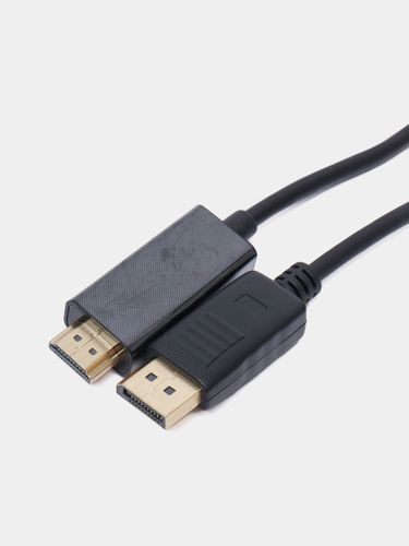 Однонаправленный дисплейный кабель DisplayPort-HDMI DZ-201, Черный, в Узбекистане