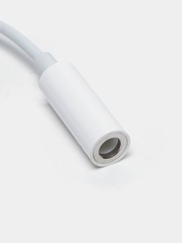 Переходник Apple Lightning to jack adapter с 3.5 мм к устройствам с Lightning, Белый, купить недорого