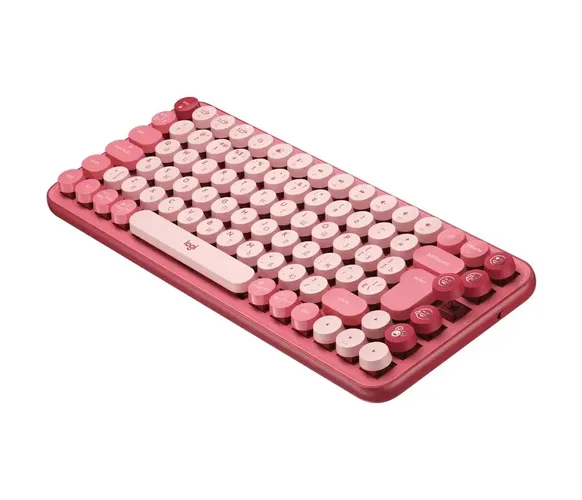 Simsiz klaviatura Logitech POP Keys Bluetooth Mechanical L920-010718, Heartbreaker Rose, купить недорого