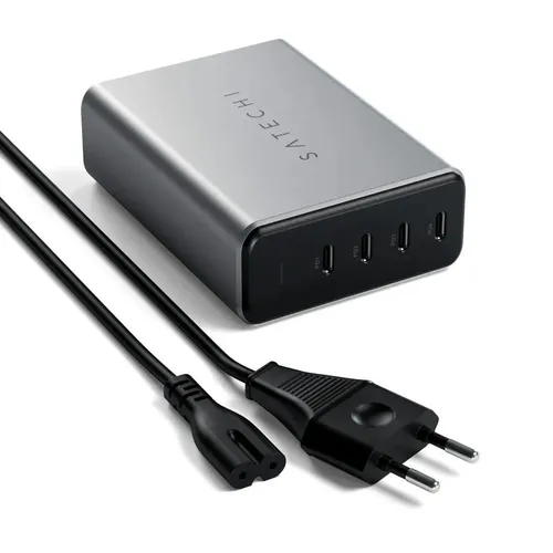 Сетевое зарядное устройство Satechi 165W USB-C 4-Port PD GaN Charger ST-UC165GM-EU, Серый, в Узбекистане